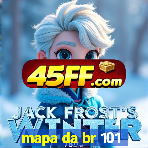 mapa da br 101